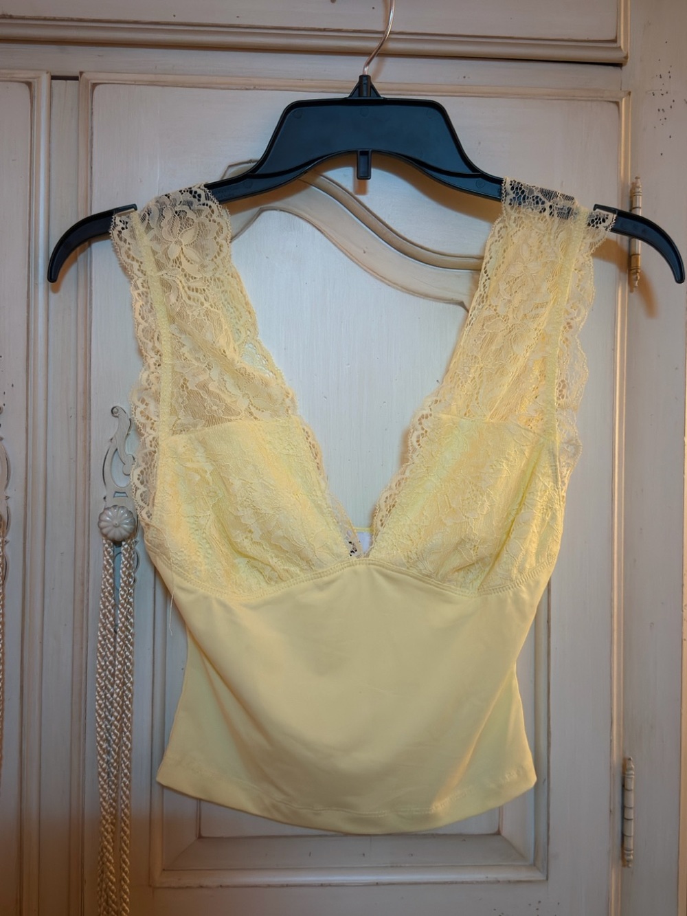 Princess Polly Yellow Lace Top